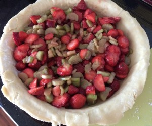 Pie mit Füllung