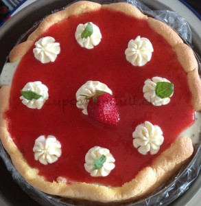 Torte von oben im Ring