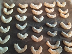 Vanillekipferl roh